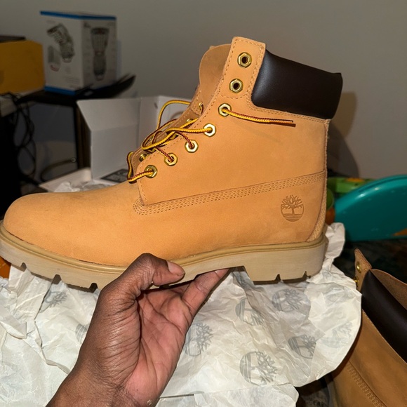 Timberland Classic Tan Boots with Dark Brown Accents main image 6